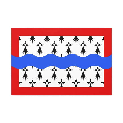 Flag of Haute Vienne France 2 - Canvas Wall Art 36" x 24" 1.25" - The Sticker Space