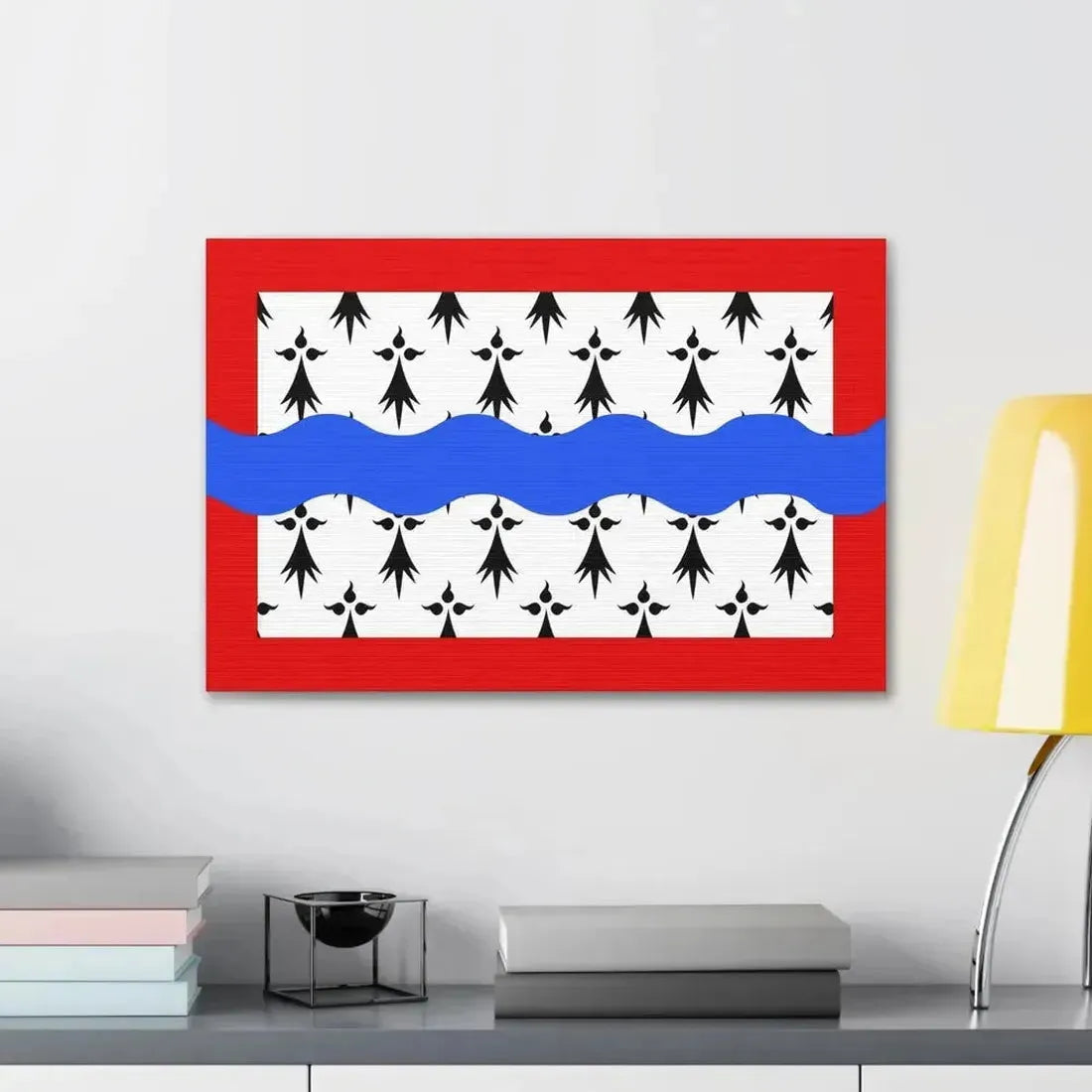 Flag of Haute Vienne France 2 - Canvas Wall Art - The Sticker Space