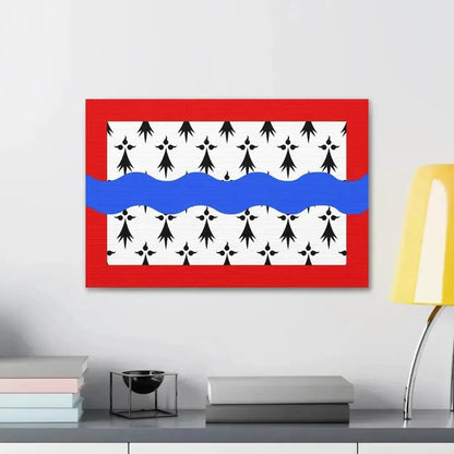 Flag of Haute Vienne France 2 - Canvas Wall Art - The Sticker Space