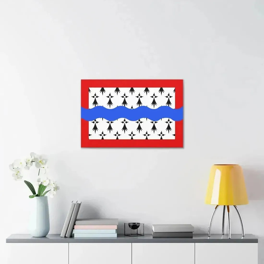 Flag of Haute Vienne France 2 - Canvas Wall Art - The Sticker Space