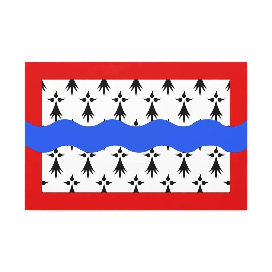 Flag of Haute Vienne France 2 - Canvas Wall Art - The Sticker Space