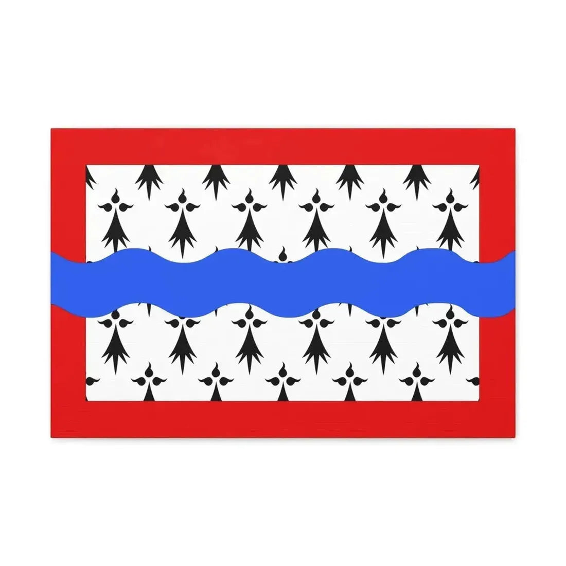 Flag of Haute Vienne France 2 - Canvas Wall Art - The Sticker Space