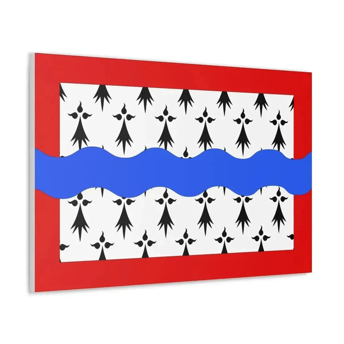 Flag of Haute Vienne France 2 - Canvas Wall Art - The Sticker Space