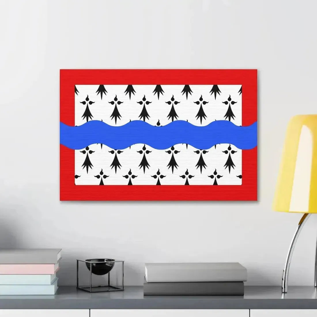 Flag of Haute Vienne France 2 - Canvas Wall Art - The Sticker Space