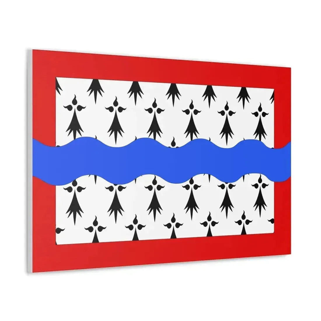 Flag of Haute Vienne France 2 - Canvas Wall Art - The Sticker Space