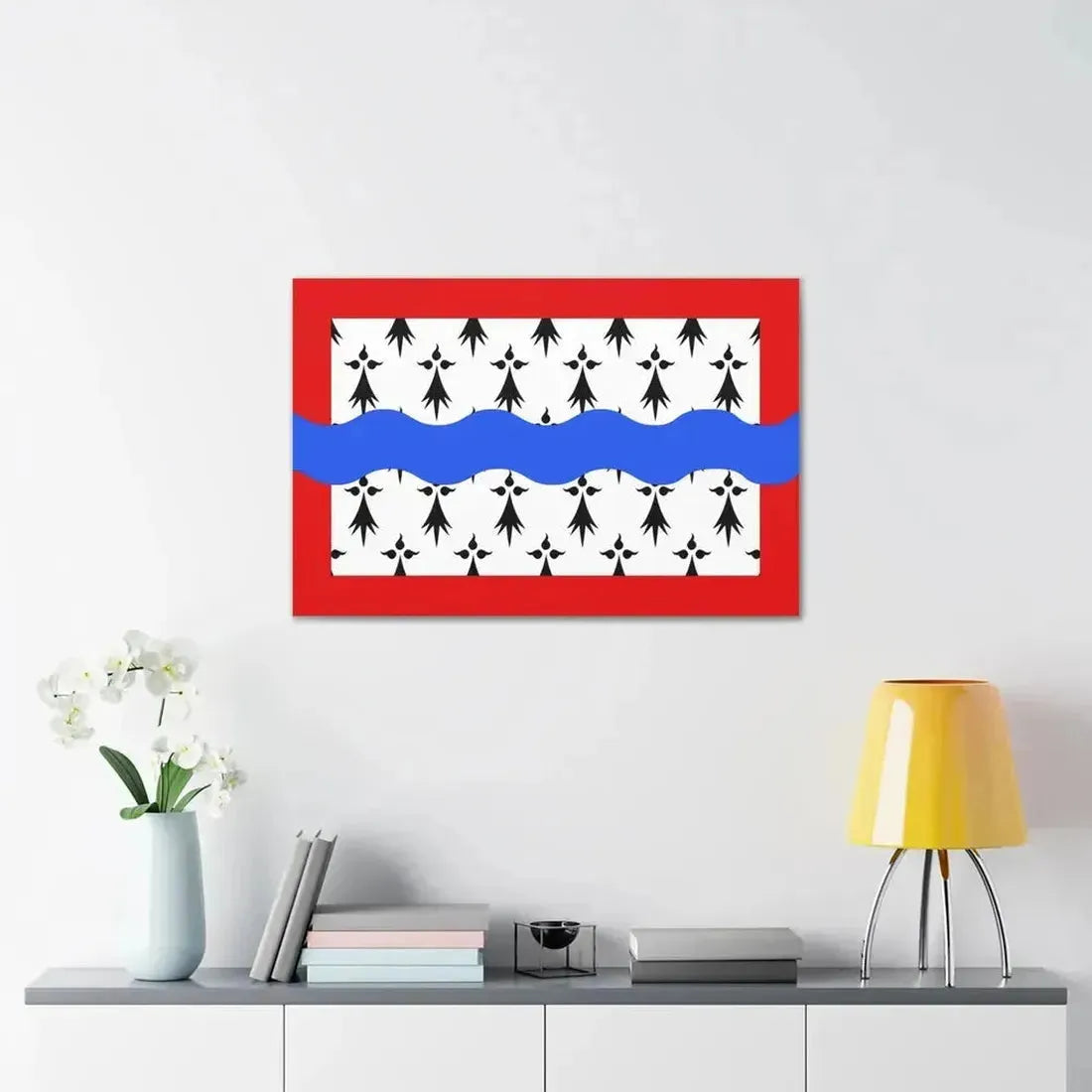 Flag of Haute Vienne France 2 - Canvas Wall Art - The Sticker Space