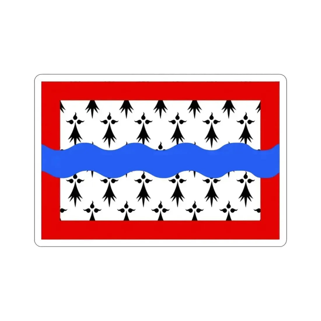 Flag of Haute Vienne France 2 STICKER Vinyl Die-Cut Decal 2 Inch - The Sticker Space