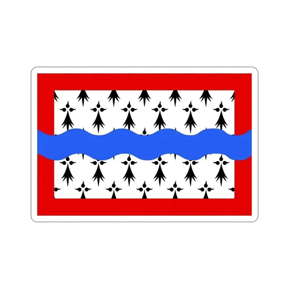 Flag of Haute Vienne France 2 STICKER Vinyl Die-Cut Decal 4 Inch - The Sticker Space