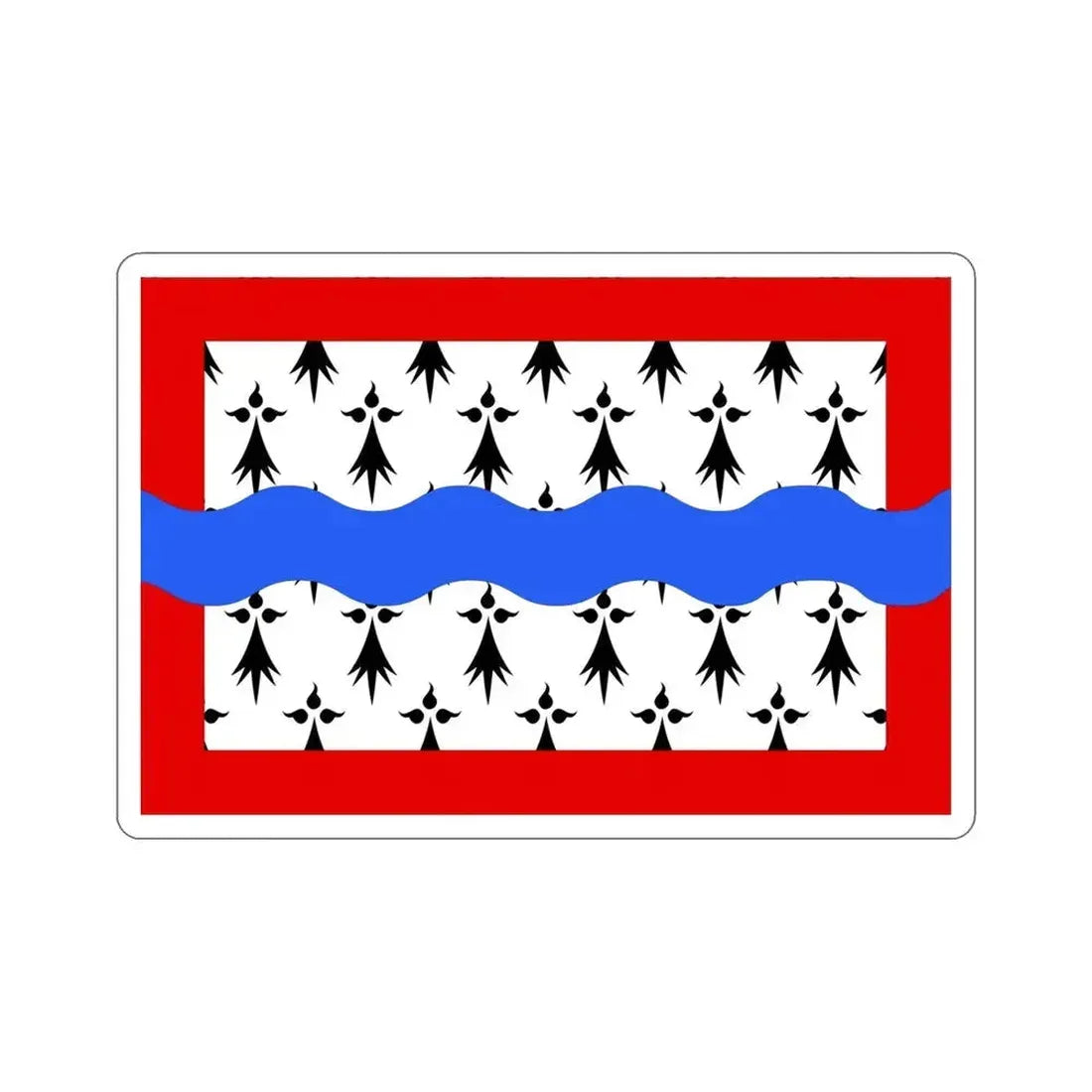Flag of Haute Vienne France 2 STICKER Vinyl Die-Cut Decal 4 Inch - The Sticker Space