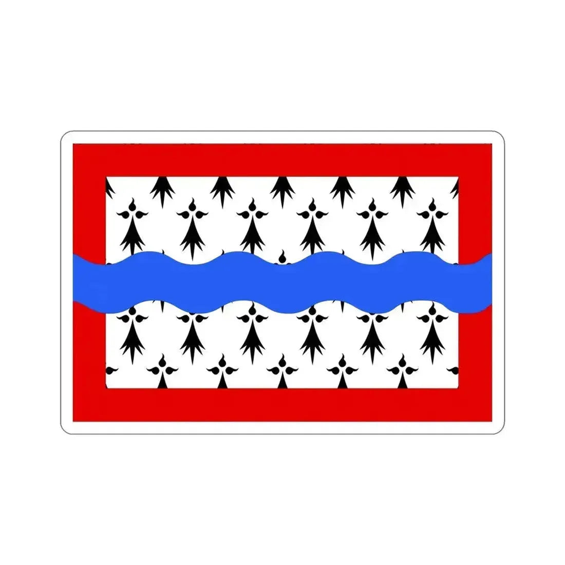 Flag of Haute Vienne France 2 STICKER Vinyl Die-Cut Decal 5 Inch - The Sticker Space