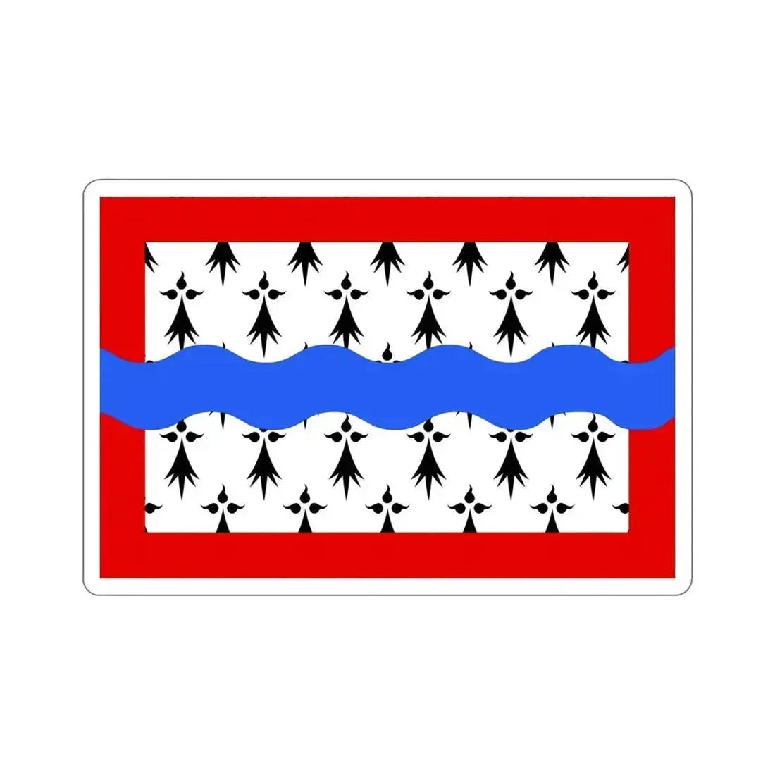 Flag of Haute Vienne France 2 STICKER Vinyl Die-Cut Decal 6 Inch - The Sticker Space