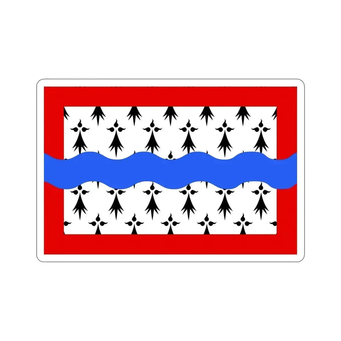 Flag of Haute Vienne France 2 STICKER Vinyl Die-Cut Decal 6 Inch - The Sticker Space