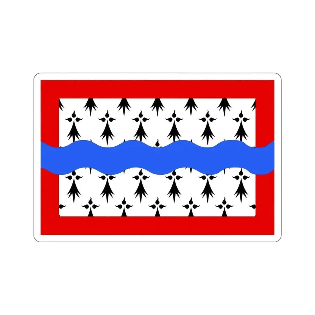 Flag of Haute Vienne France 2 STICKER Vinyl Die-Cut Decal - The Sticker Space