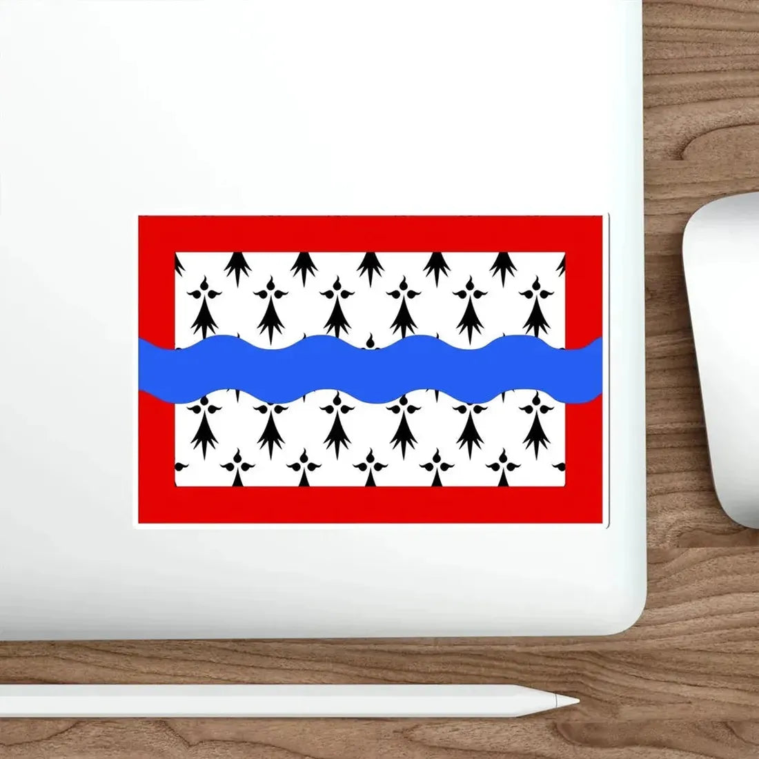 Flag of Haute Vienne France 2 STICKER Vinyl Die-Cut Decal - The Sticker Space