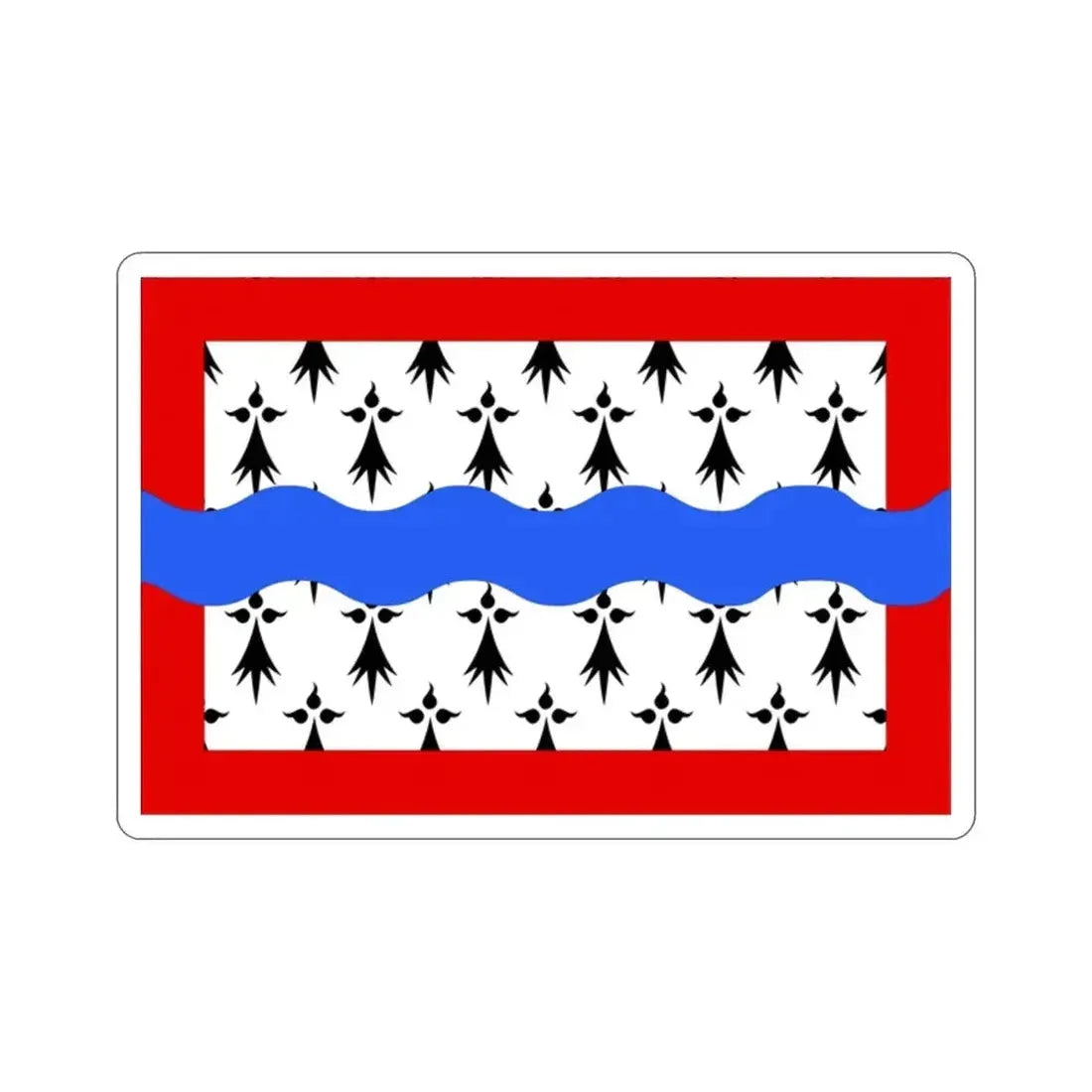 Flag of Haute Vienne France 2 STICKER Vinyl Die-Cut Decal - The Sticker Space