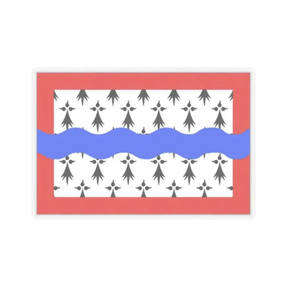 Flag of Haute Vienne France 2 - STICKER Vinyl Kiss-Cut Decal 2 Inch Transparent - The Sticker Space