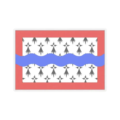 Flag of Haute Vienne France 2 - STICKER Vinyl Kiss-Cut Decal 3 Inch Transparent - The Sticker Space