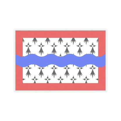 Flag of Haute Vienne France 2 - STICKER Vinyl Kiss-Cut Decal 4 Inch Transparent - The Sticker Space
