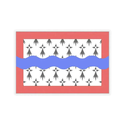 Flag of Haute Vienne France 2 - STICKER Vinyl Kiss-Cut Decal 6 Inch Transparent - The Sticker Space