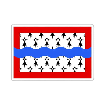 Flag of Haute Vienne France 2 - STICKER Vinyl Kiss-Cut Decal 6 Inch White - The Sticker Space