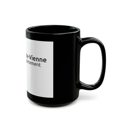 Flag of Haute Vienne France - Black Coffee Mug-The Sticker Space