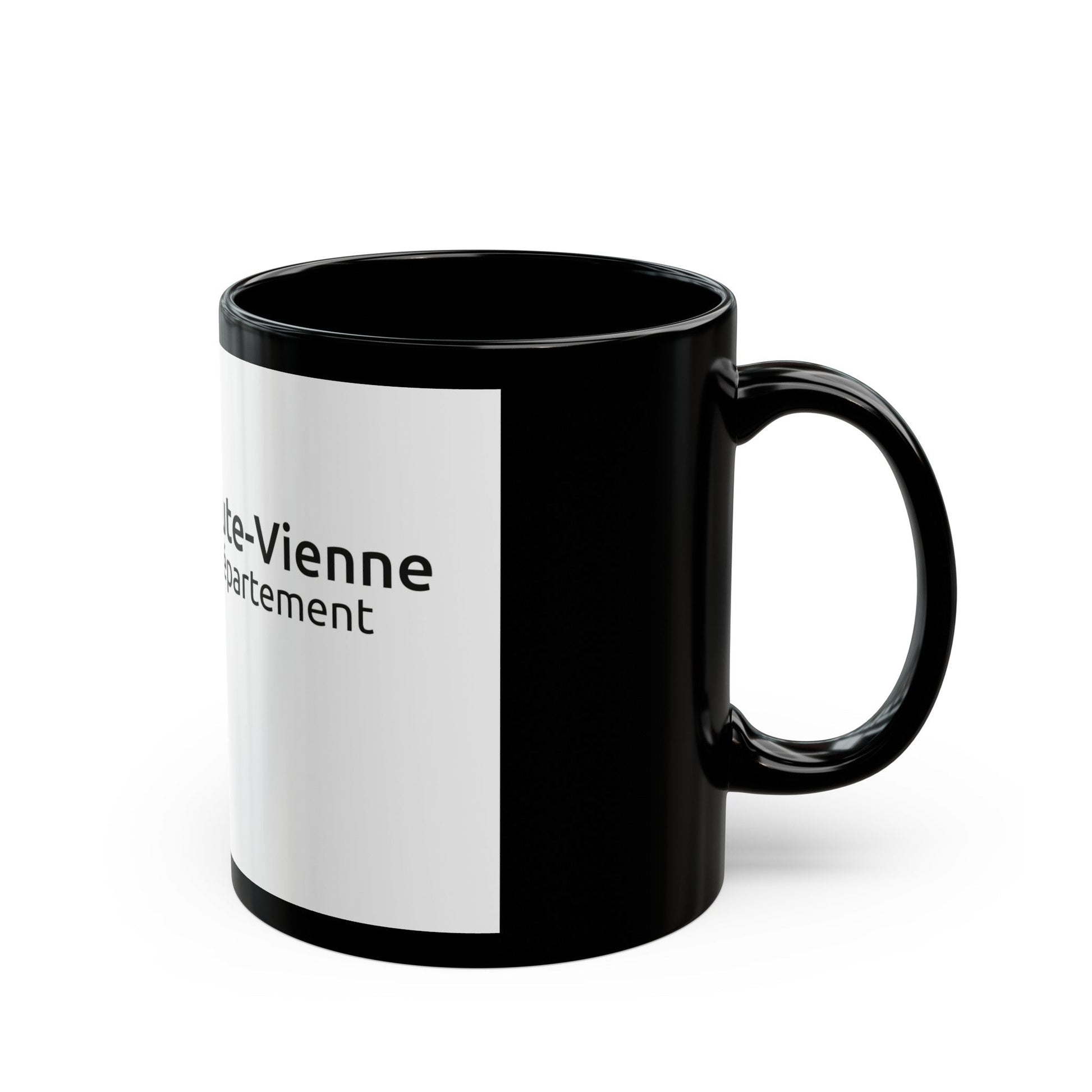 Flag of Haute Vienne France - Black Coffee Mug-The Sticker Space