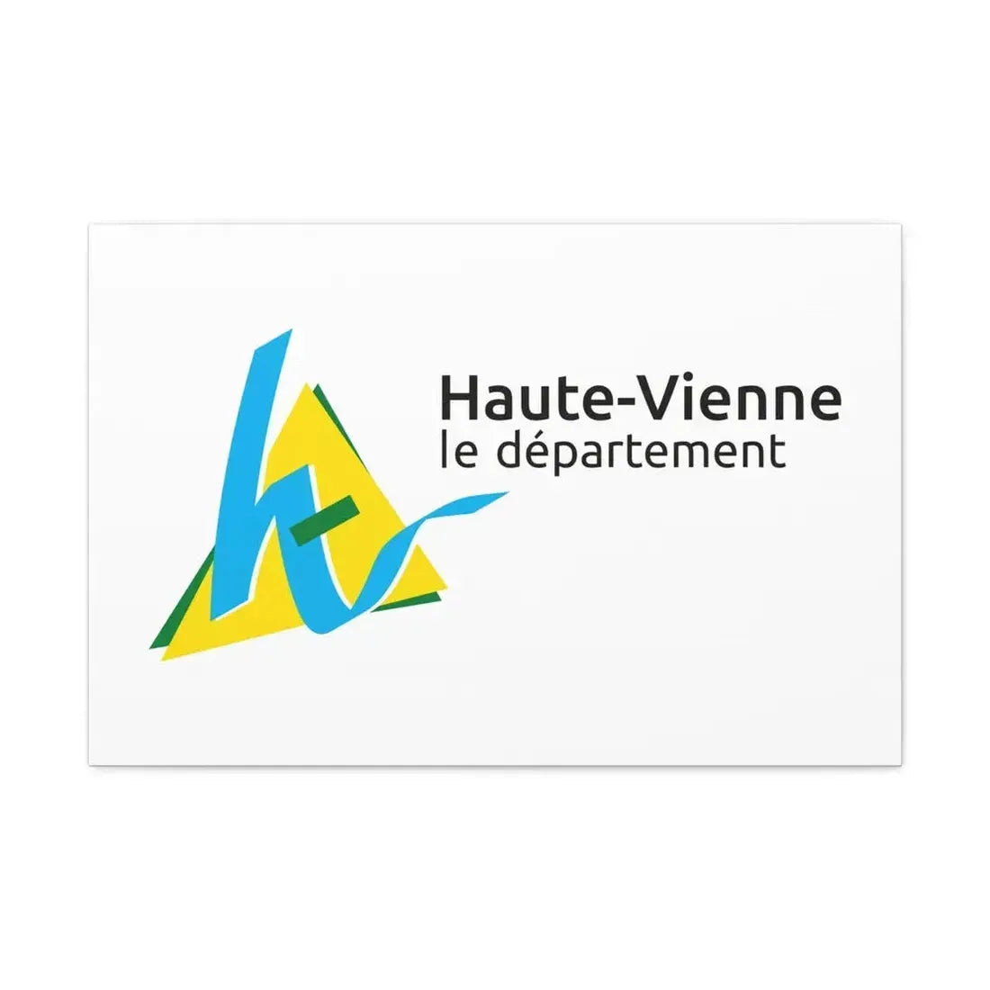 Flag of Haute Vienne France - Canvas Wall Art 30" x 20" 1.25" - The Sticker Space