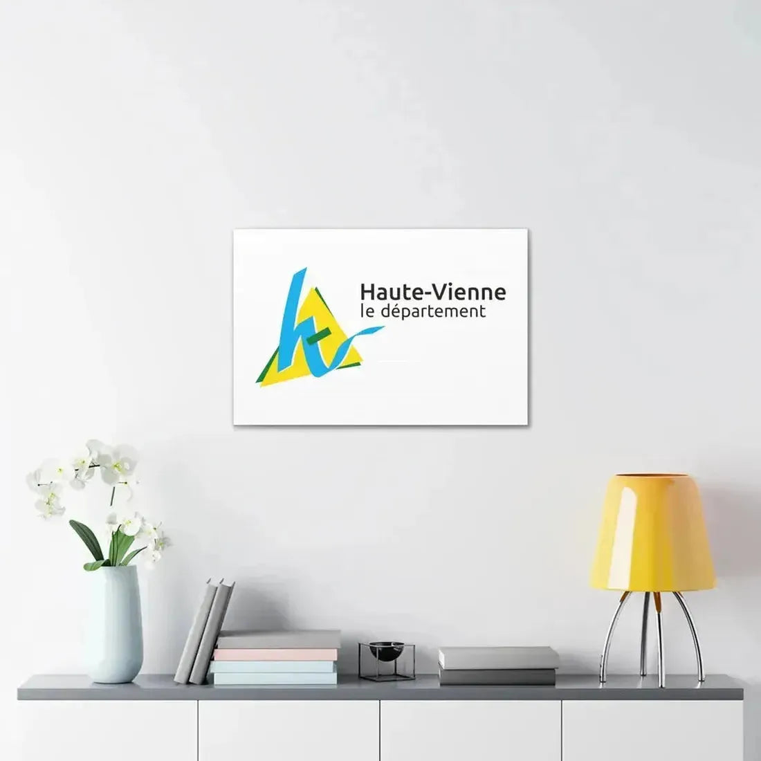 Flag of Haute Vienne France - Canvas Wall Art - The Sticker Space