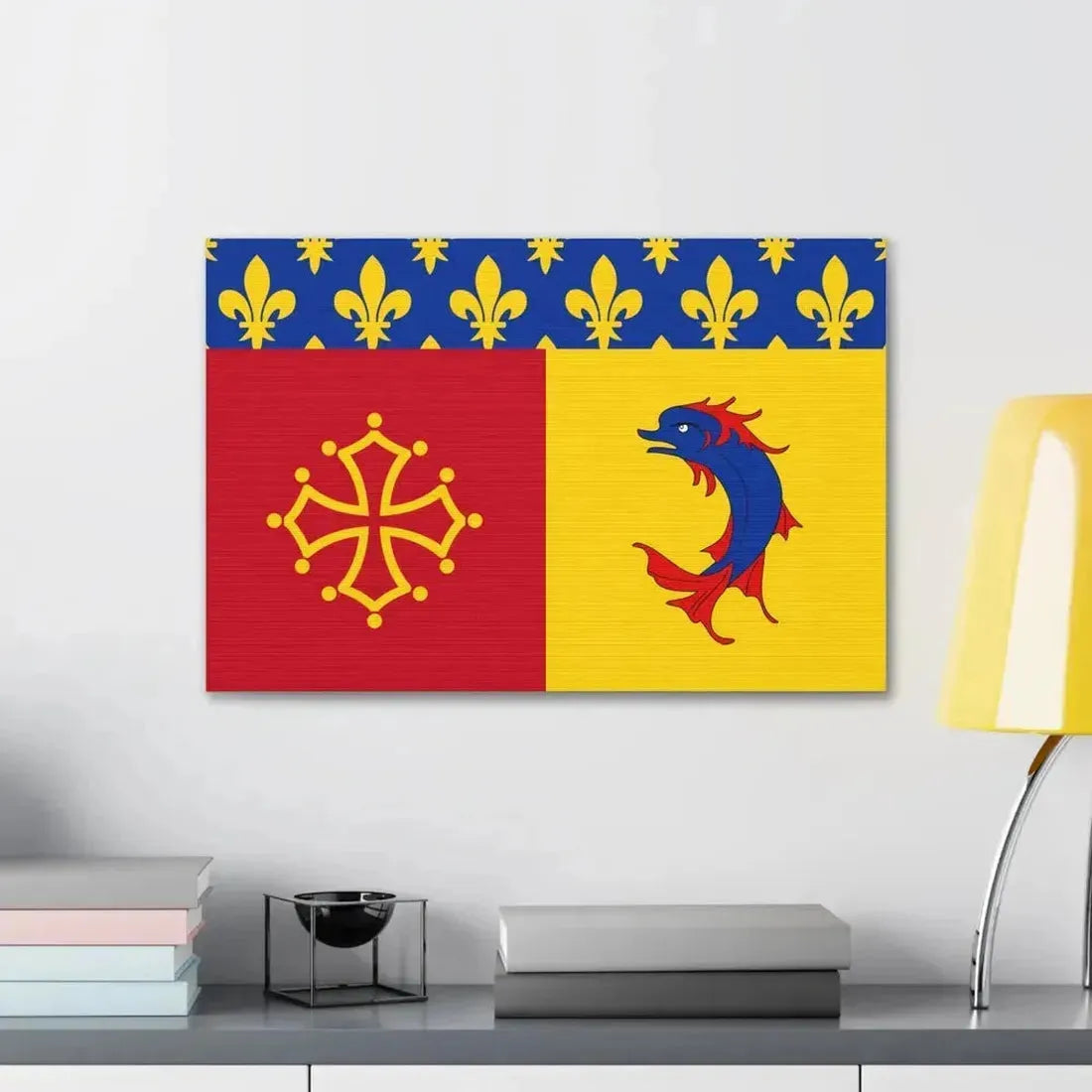 Flag of Hautes Alpes France - Canvas Wall Art - The Sticker Space