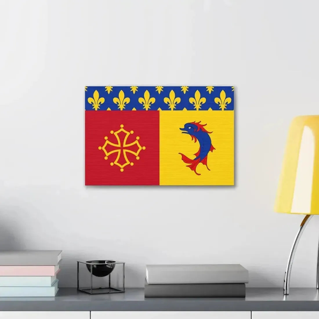 Flag of Hautes Alpes France - Canvas Wall Art - The Sticker Space