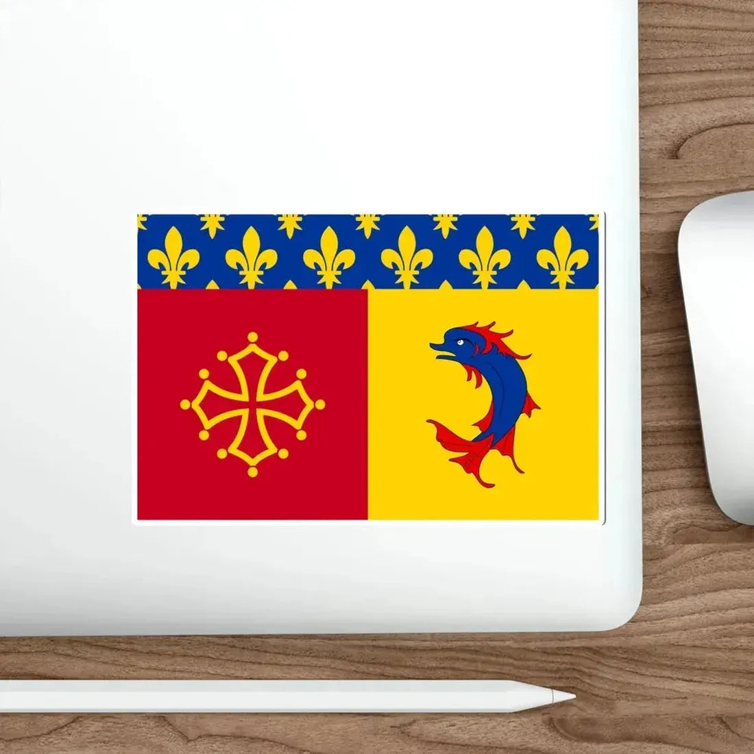 Flag of Hautes Alpes France STICKER Vinyl Die-Cut Decal - The Sticker Space