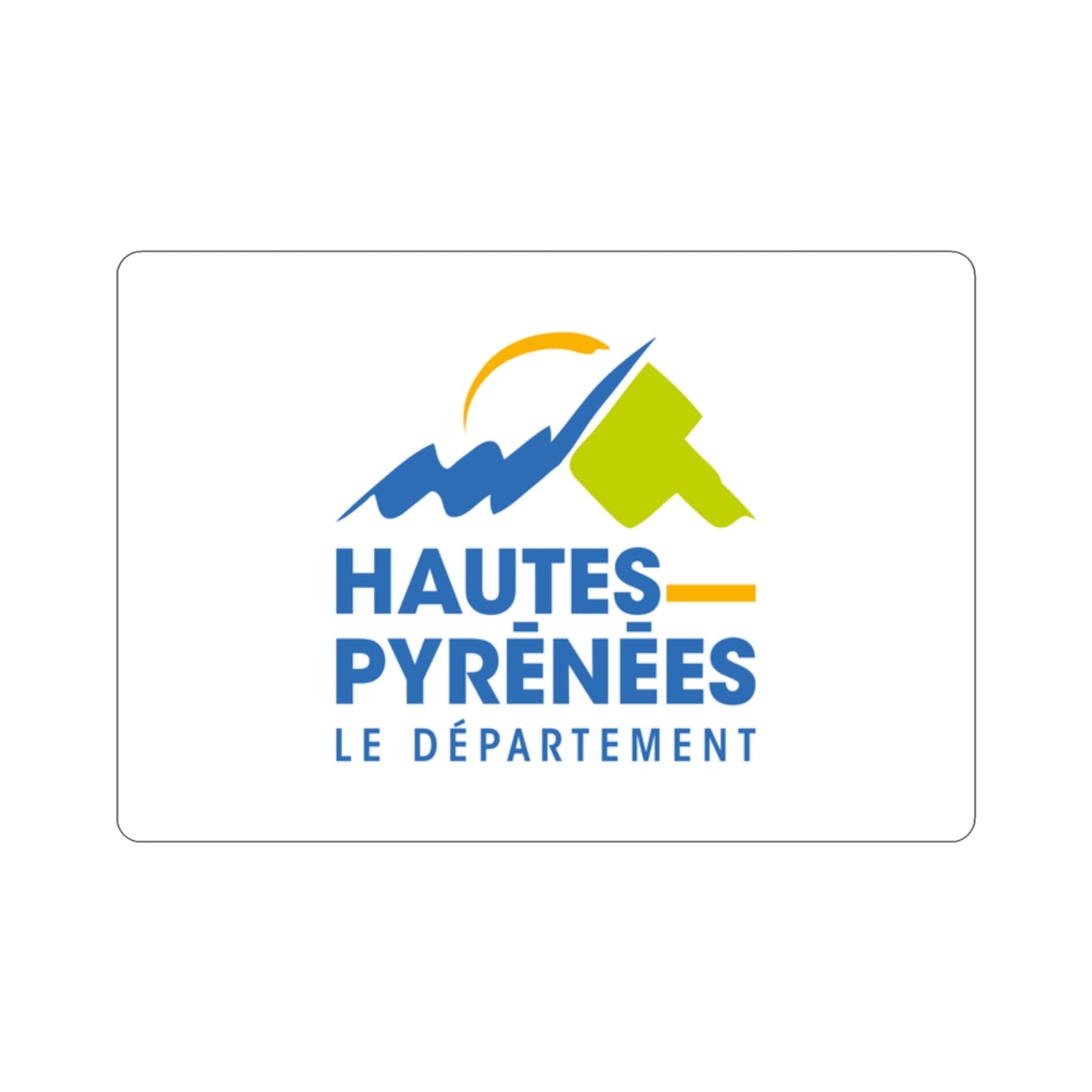 Flag of Hautes Pyrénées France STICKER Vinyl Die-Cut Decal-2 Inch-The Sticker Space