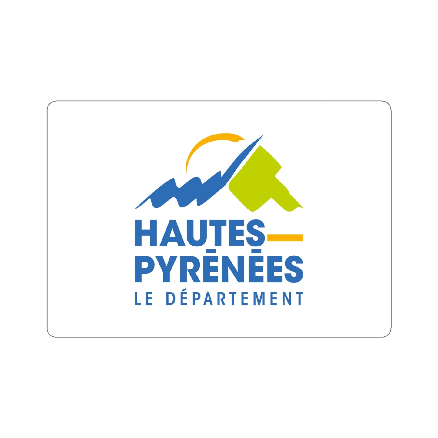 Flag of Hautes Pyrénées France STICKER Vinyl Die-Cut Decal-4 Inch-The Sticker Space