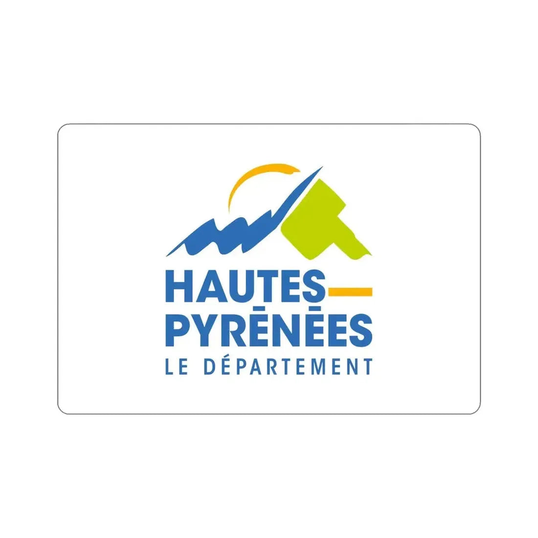 Flag of Hautes Pyrénées France STICKER Vinyl Die-Cut Decal - The Sticker Space