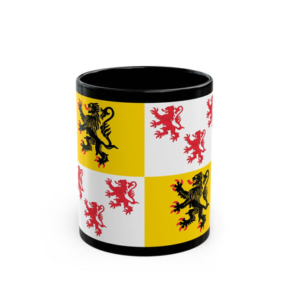 Flag of Hauts de France France 2 - Black Coffee Mug-11oz-The Sticker Space