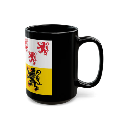 Flag of Hauts de France France 2 - Black Coffee Mug-The Sticker Space