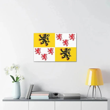 Flag of Hauts de France France 2 - Canvas Wall Art - The Sticker Space