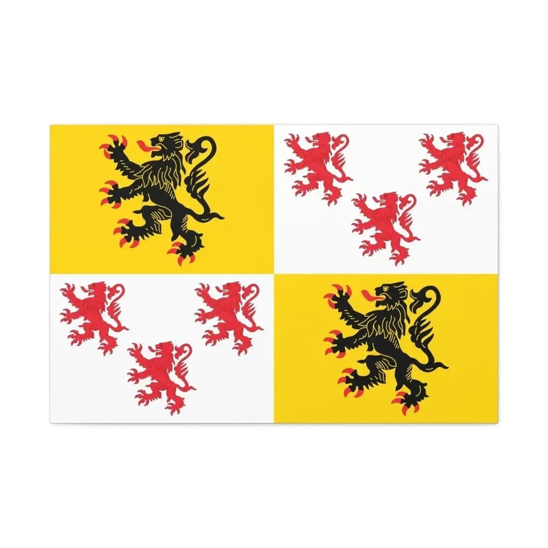 Flag of Hauts de France France 2 - Canvas Wall Art - The Sticker Space