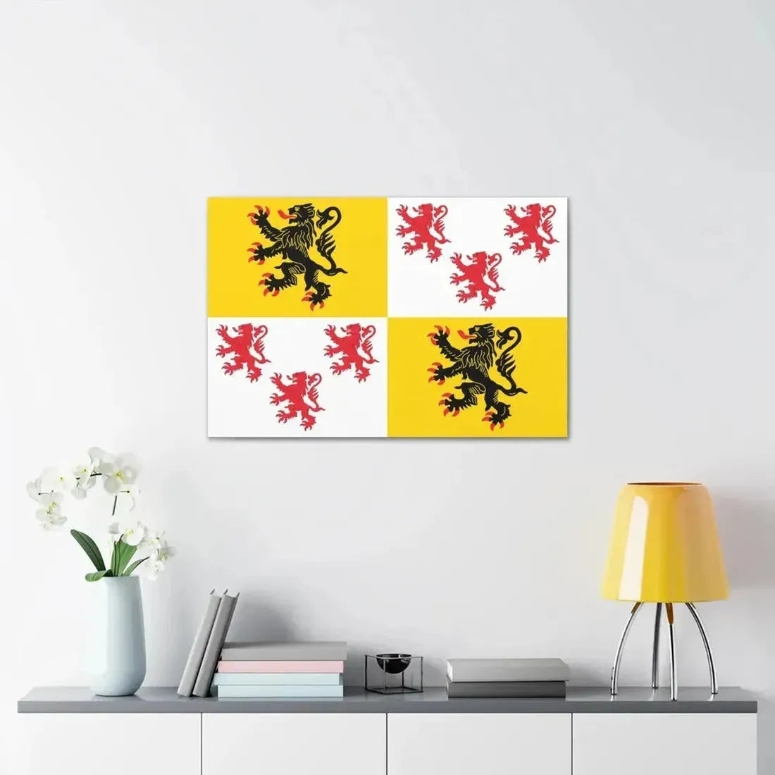 Flag of Hauts de France France 2 - Canvas Wall Art - The Sticker Space