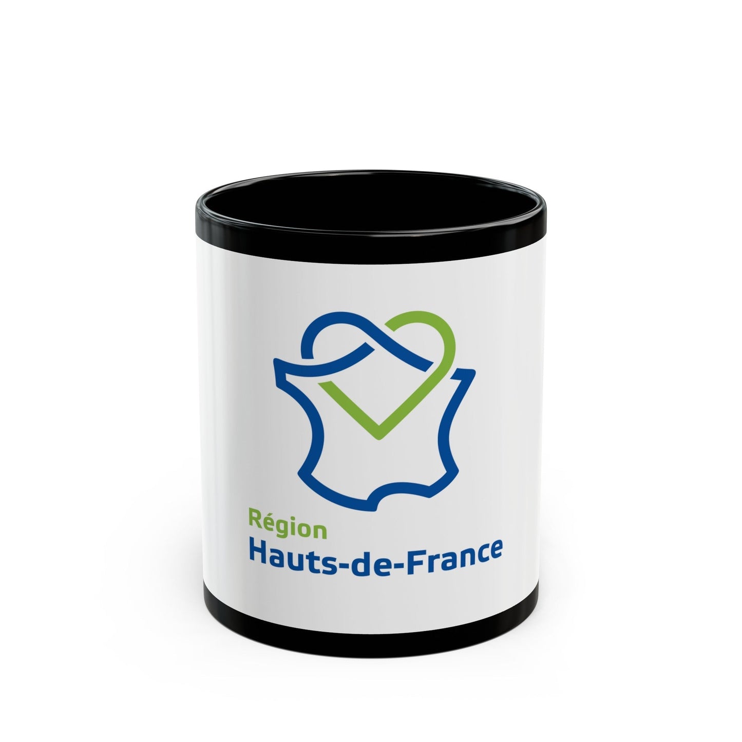 Flag of Hauts de France France - Black Coffee Mug-11oz-The Sticker Space