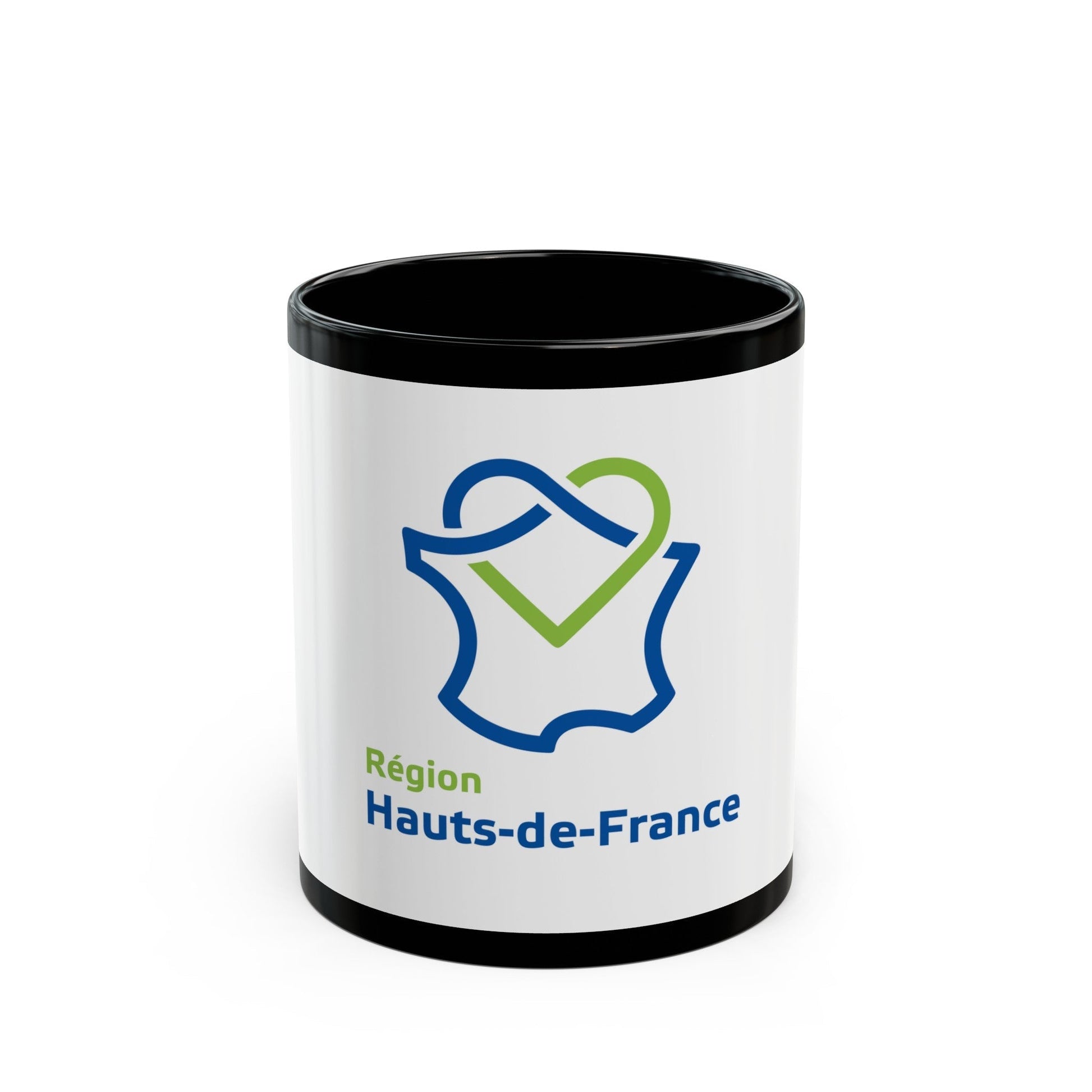 Flag of Hauts de France France - Black Coffee Mug-11oz-The Sticker Space