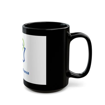 Flag of Hauts de France France - Black Coffee Mug-The Sticker Space