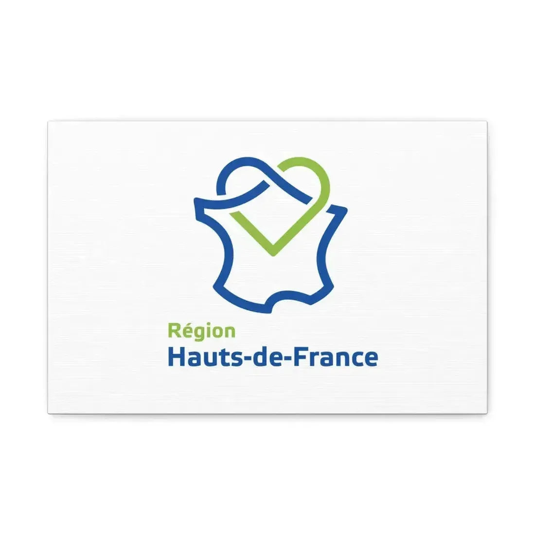 Flag of Hauts de France France - Canvas Wall Art 18″ x 12″ 1.25" - The Sticker Space