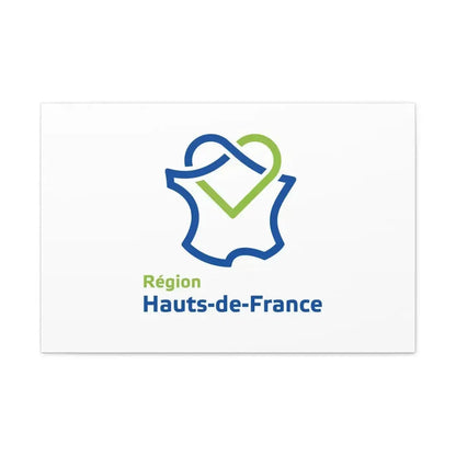 Flag of Hauts de France France - Canvas Wall Art 30" x 20" 1.25" - The Sticker Space