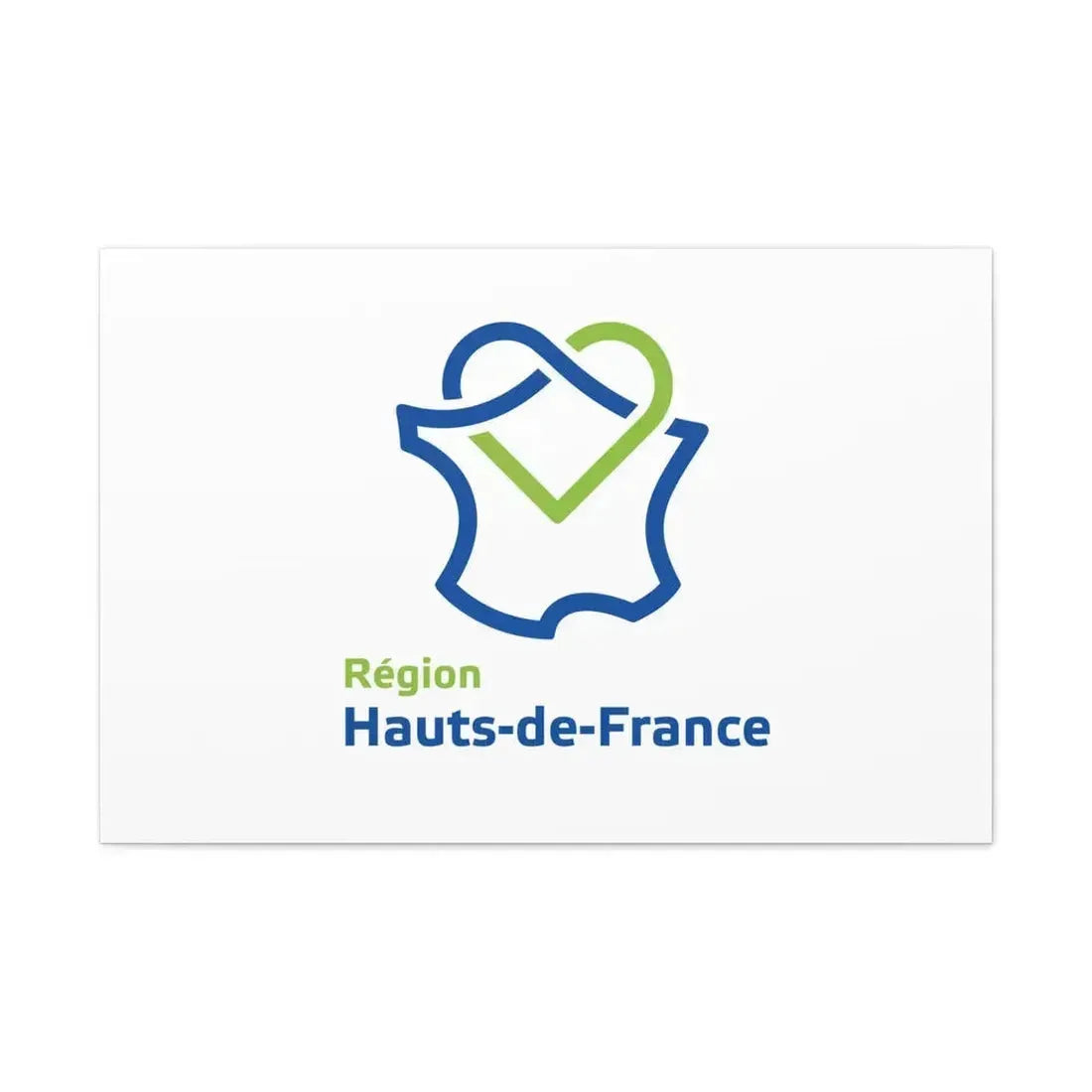 Flag of Hauts de France France - Canvas Wall Art 36" x 24" 1.25" - The Sticker Space