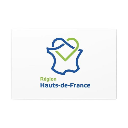 Flag of Hauts de France France - Canvas Wall Art 36" x 24" 1.25" - The Sticker Space