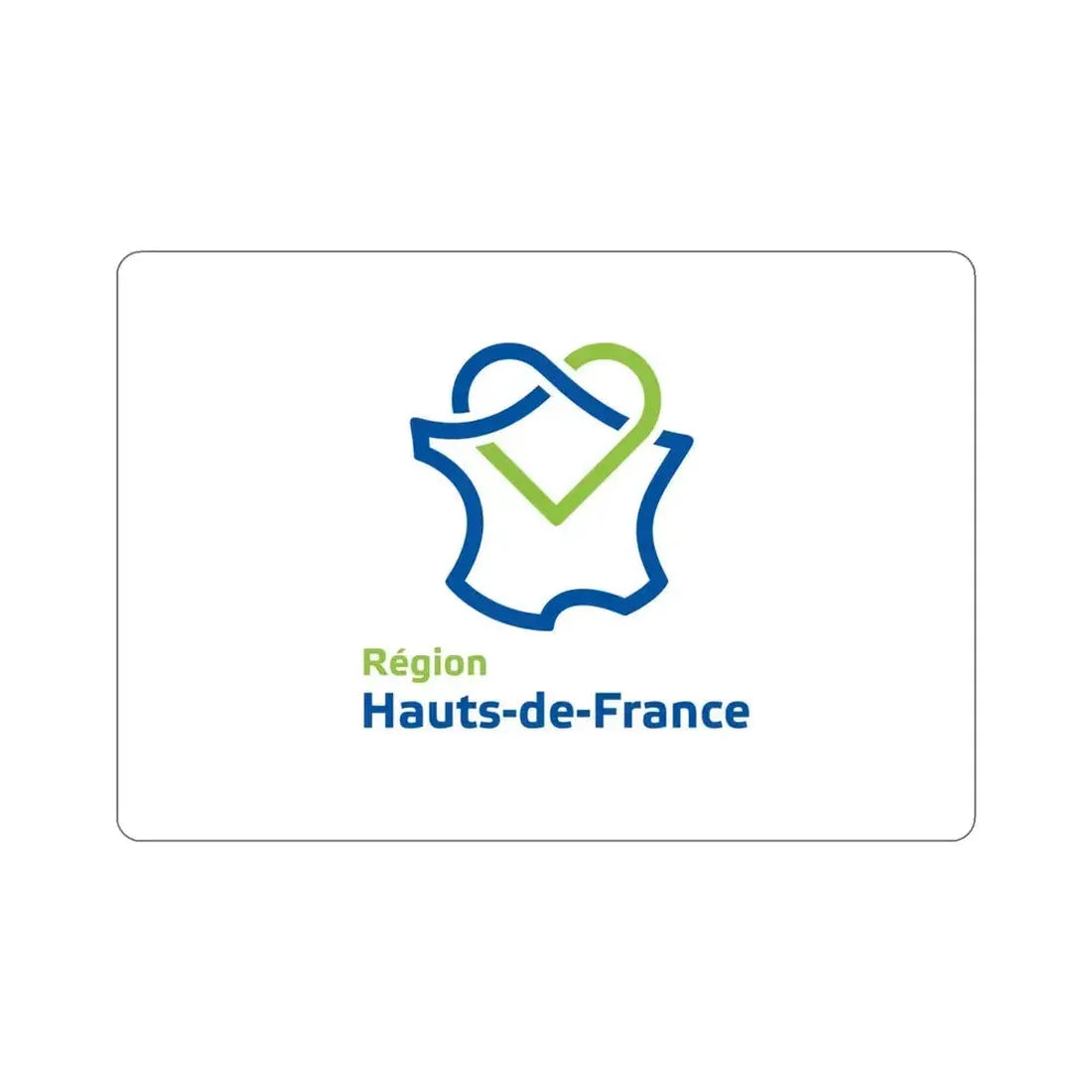 Flag of Hauts de France France STICKER Vinyl Die-Cut Decal 4 Inch - The Sticker Space