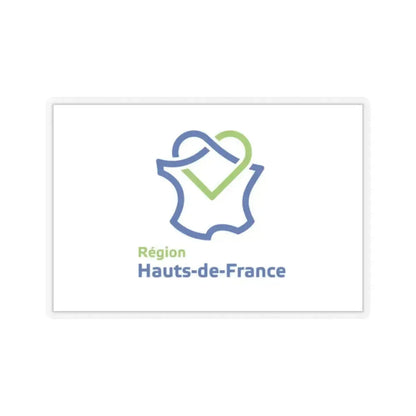 Flag of Hauts de France France - STICKER Vinyl Kiss-Cut Decal 2 Inch Transparent - The Sticker Space