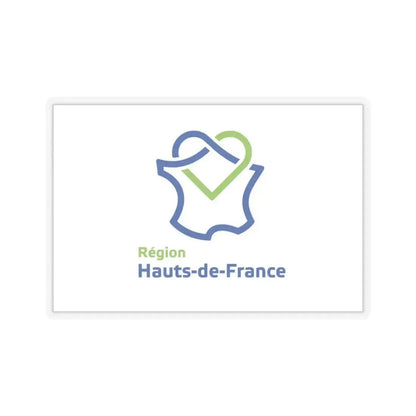 Flag of Hauts de France France - STICKER Vinyl Kiss-Cut Decal 3 Inch Transparent - The Sticker Space