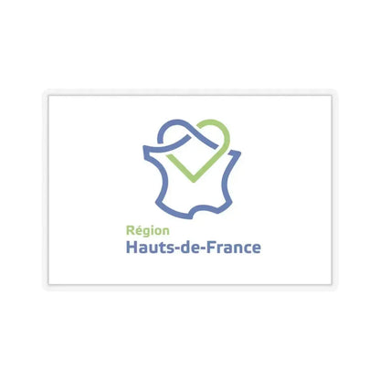 Flag of Hauts de France France - STICKER Vinyl Kiss-Cut Decal 6 Inch Transparent - The Sticker Space